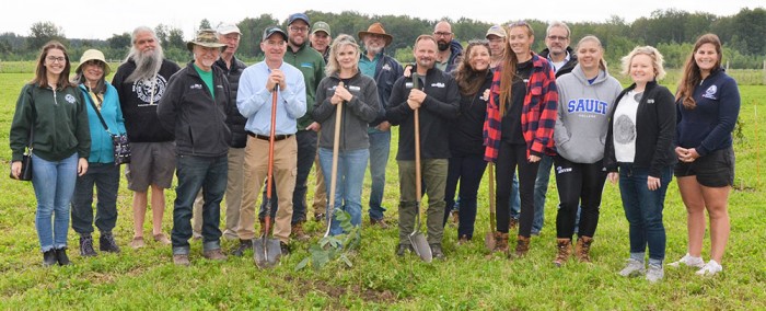Twenty people attended groundbreaking ceremony for Butternut Seed Orchard.