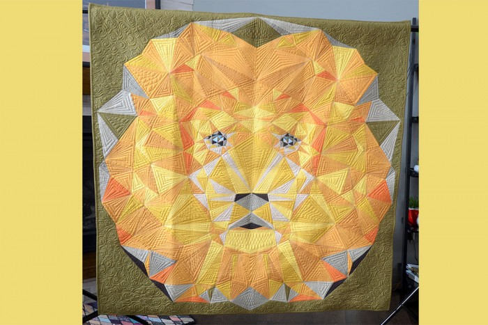 Photo of Lion Quilt Feature Art.