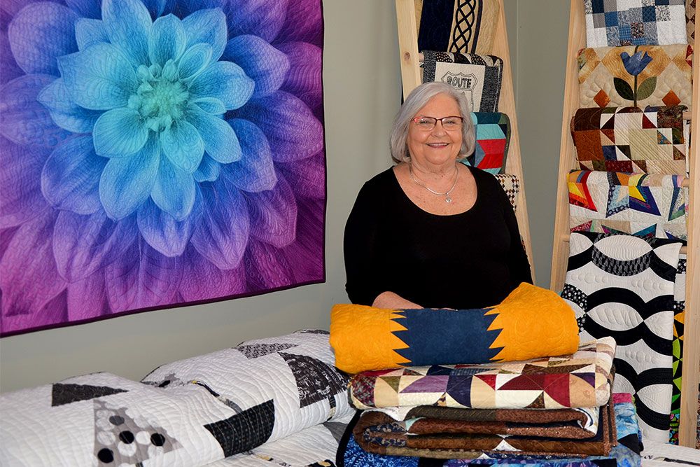 The first quilter to be named Feature Artist is Diane Carson, The Electric Quilter, of Exeter.