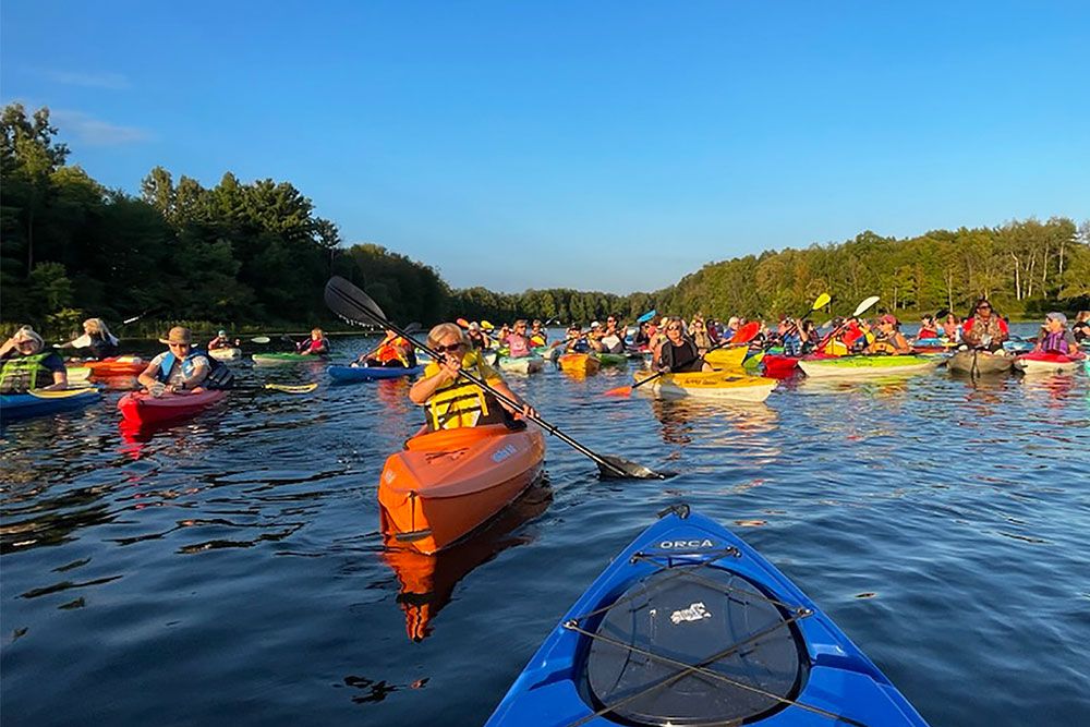 More than 100 women attended the event celebrating new kayak launch.