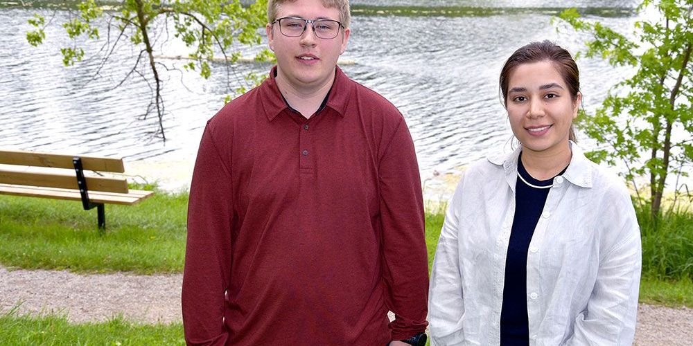 Jaden Schoelier and Millie Ghorbankhani, new members of Planning and Regulations team.