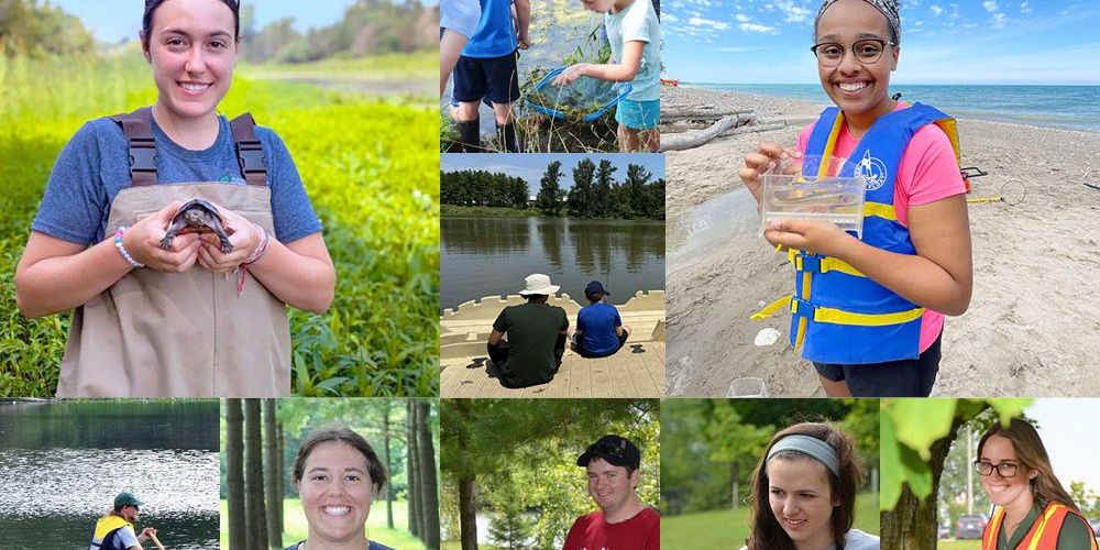 A collage of photos of some past Junior Conservationists.