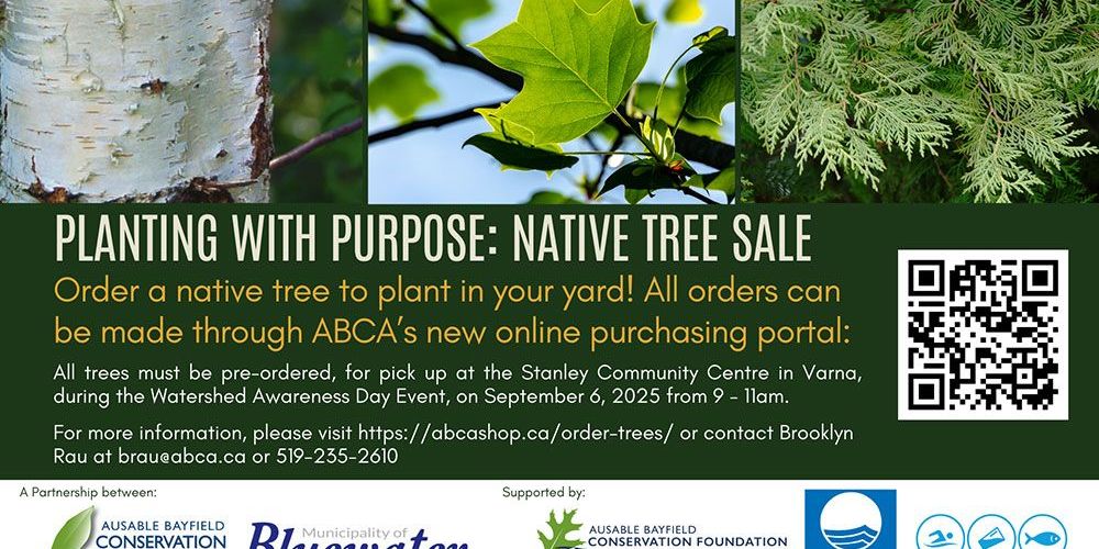 A poster for native tree sale.