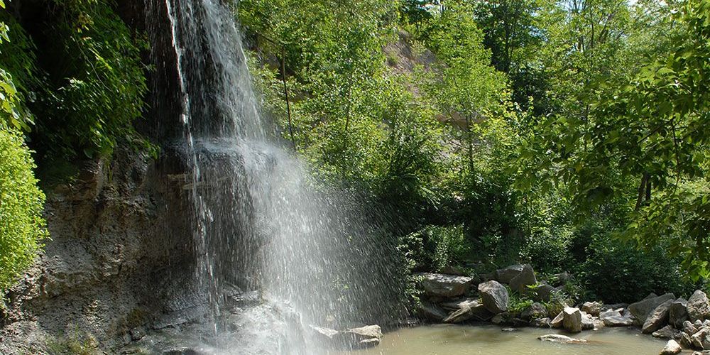 A file photo of Rock Glen Falls waterfall.