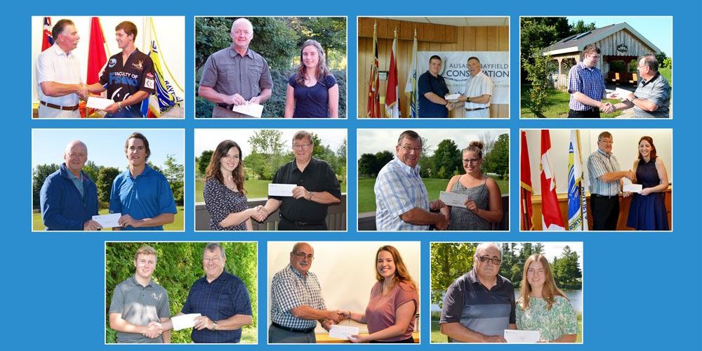 A photo collage of the 11 winners of the Student Environmental Grant award.
